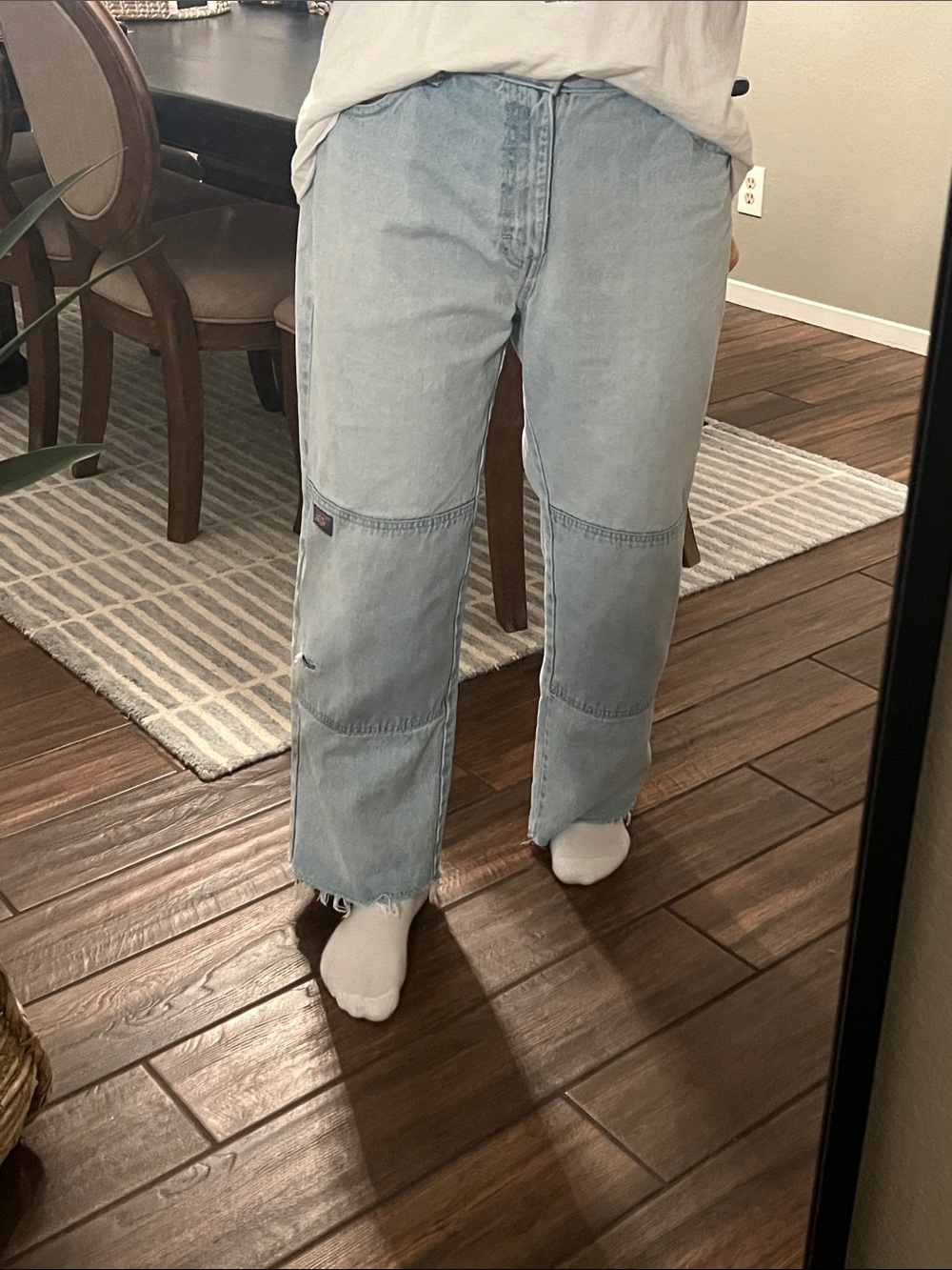 Dickies Men's loose Light Blue Straight Carpenter Jeans sz 34